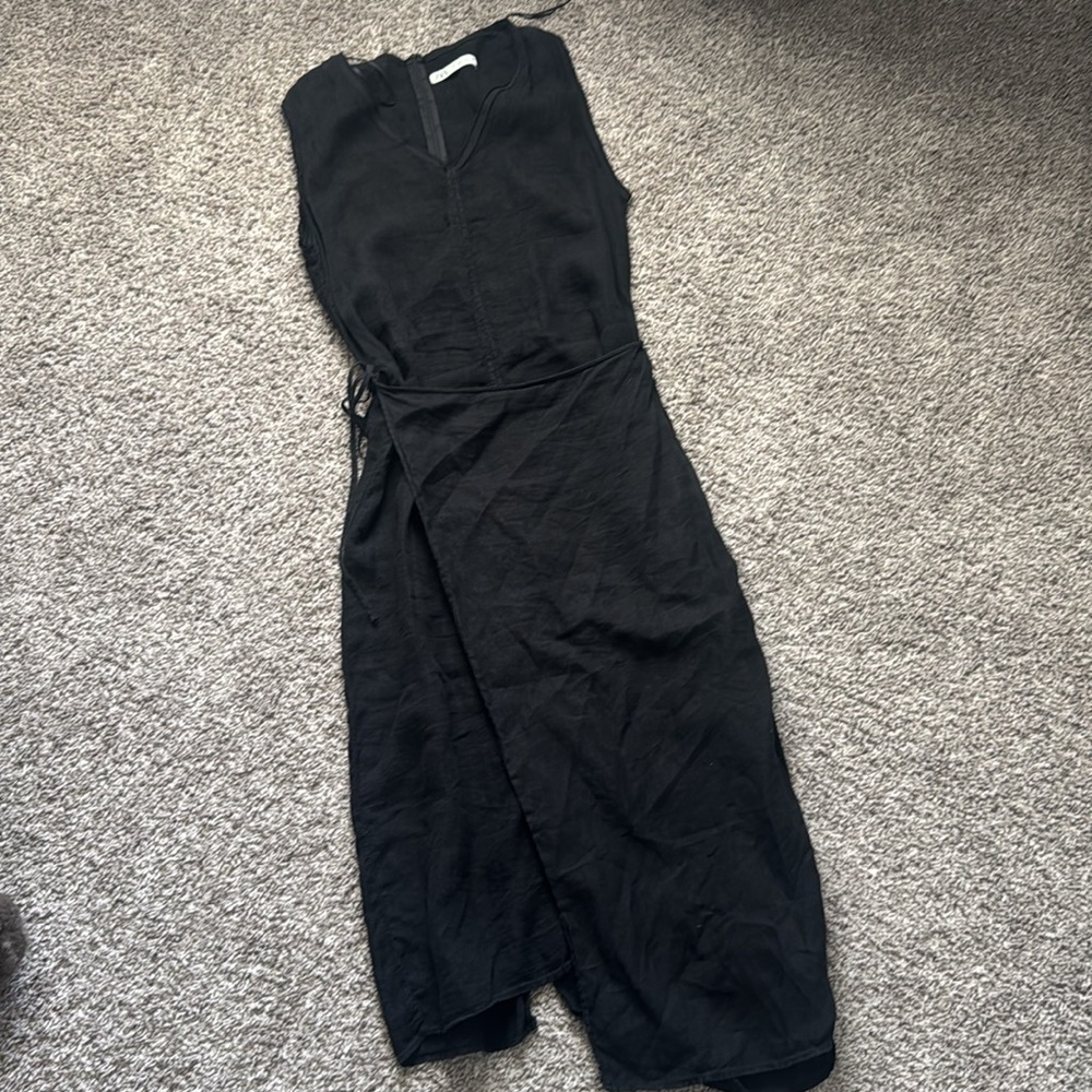 Zara Wrap around Linen dress